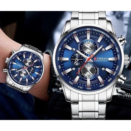 Curren Montre Curren Argent Fond Bleu Prix pas cher Jumia CI