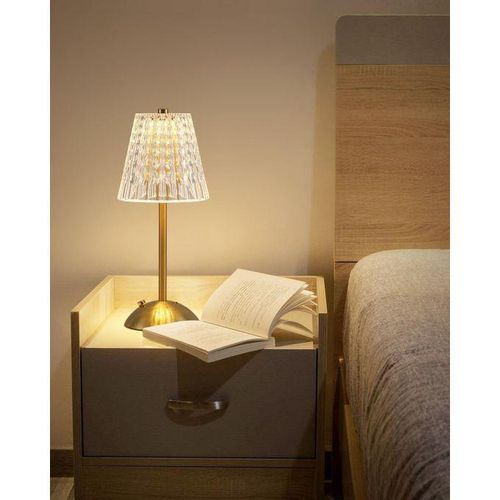 product_image_name-Generic-Lampe De Table LED Rechargeable à Piles, Intensité Variable Et 3 Couleurs, Finition Or Poli, Lampes Tactiles Sans Fil Pour Chambre à Coucher, Salon, Bar, Restaurant-4