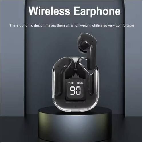 product_image_name-Generic-Écouteurs sans fil Bluetooth T2 Original Transparente HIFI avec écran numérique LED pour alimentation et son stéréo-4