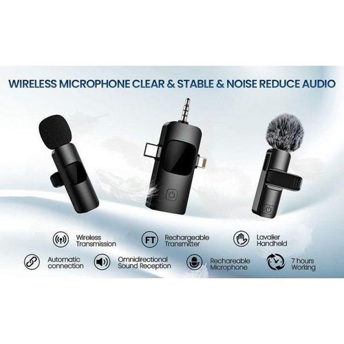 Generic Microphone Sans Fil F11-2 – Son Clair & Professionnel Partout.. - image 2