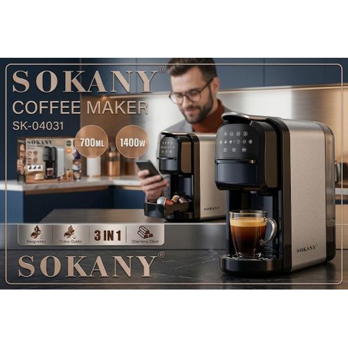 Sokany Machine à Café Multi-Capsules 3 en 1 - image 2