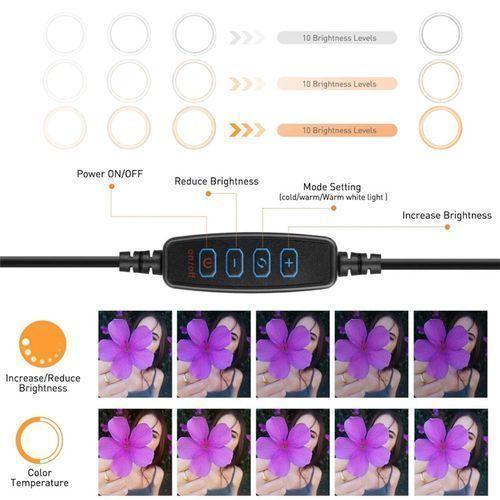 ring GG LED Selfie Ring Light 10 Pouces - image 5