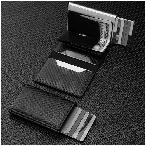 product_image_name-Generic-Porte-cartes antivol RFID en fibre de carbone pour homme - Noir-3