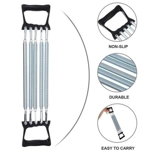 product_image_name-Generic-Extenseur de Poitrine à 5 Ressorts en Acier – Appareil de Musculation Polyvalent – Résistance Ajustable – Musculation Bras, Pectoraux et Dos – Fitness à Domicile-2