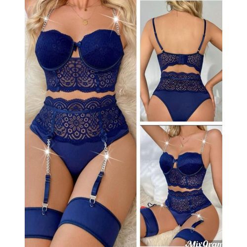 Fashion Lingerie Dentelle Sexy BLEU Prix pas cher Jumia CI