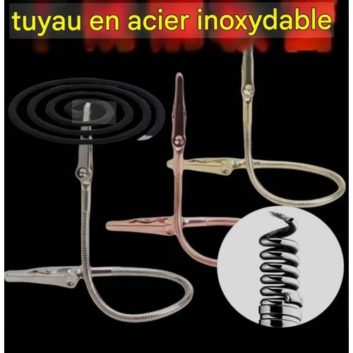 Generic Pince Crocodile Double Extrémité Acier Inoxydable Argent 26 cm 1 Pièce - image 5