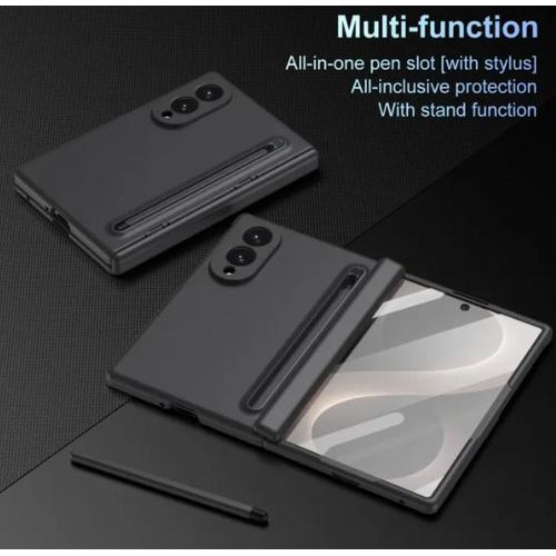Generic Etui a rabat compatible Samsung Galaxy Z Fold 8 avec Stylet S intégrée - NOIR - image 2
