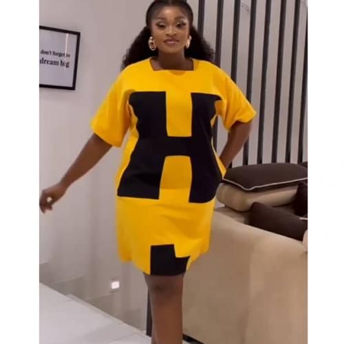 Fashion ROBE DAME CHIC JAUNE Prix pas cher Jumia CI
