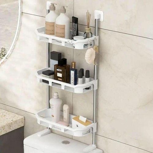 Generic Etagère de rangement pour toilette 3 niveaux