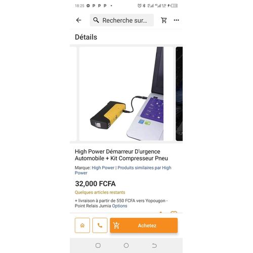 product_image_name-Diverse-Démarreur de saut de voiture - puissance - 12 V - booster de batterie 4 ports de chargeur USB - outil d'urgence-4