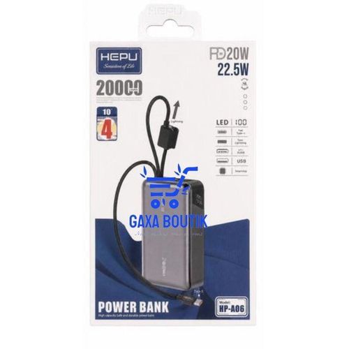 Generic  Power Bank HP-A06 – 20000mAh Charge Rapide 22.5W
