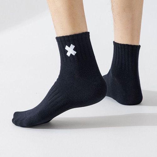 product_image_name-KANGERDUN-5 paires de chaussettes basses en coton pour hommes, respirantes, chaussettes de sport absorbantes, fines - Multi-4