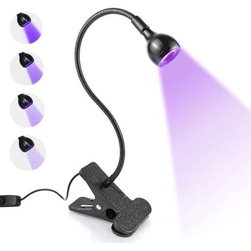 product_image_name-Generic-Lampe à ongles UV 3 W, mains libres, séchage à ongles gel LED, lampe de durcissement rotative avec clip fixe pour ongles en gel-1