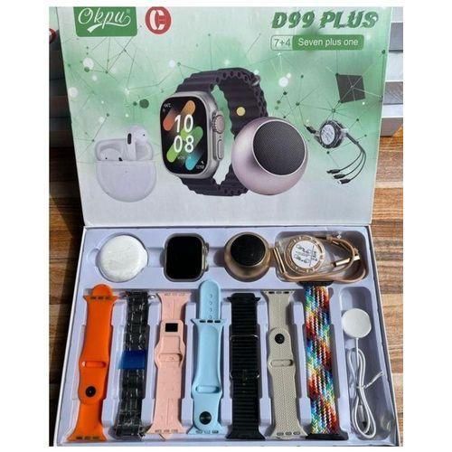 Generic Smartwatch D99 PLUS avec AirPods + 7 bracelets interchangeables + mini-enceinte Bluetooth - image 2