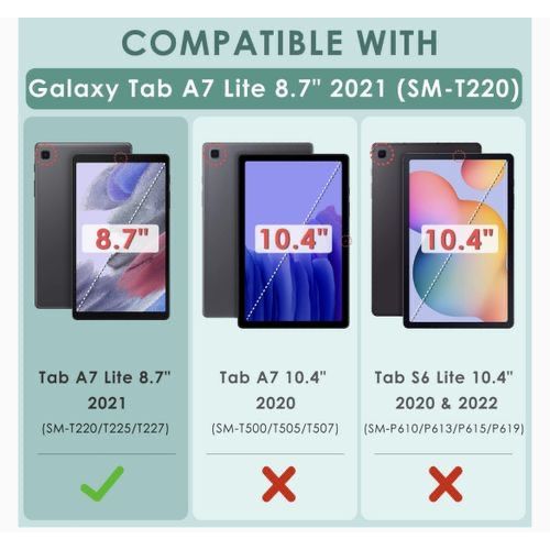 Generic Étui De Protection Samsung Galaxy Tab A7 Lite 2021 SM-T220 SM-T225  8,7 - Prix pas cher