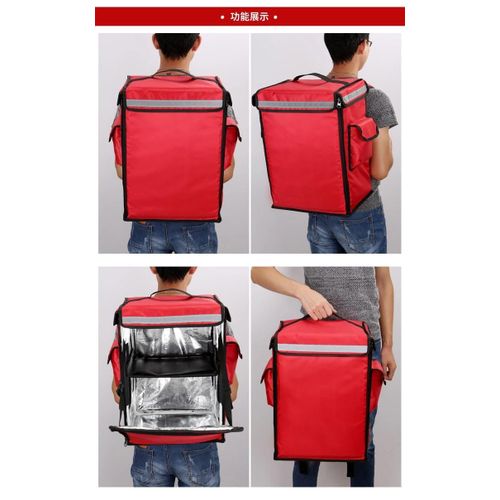 Generic Sac de livraison pour repas 42 litres Rouge - image 7