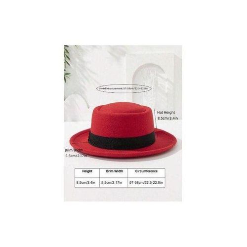 product_image_name-Generic-COOL Chapeaux De Chevalier Unisex Rouge-3