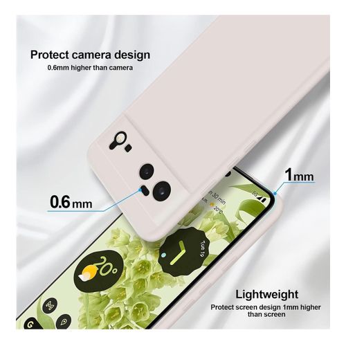 Generic Google Coque de Protection Pixel 6 avec Antichoc Offert - Blanc - image 3