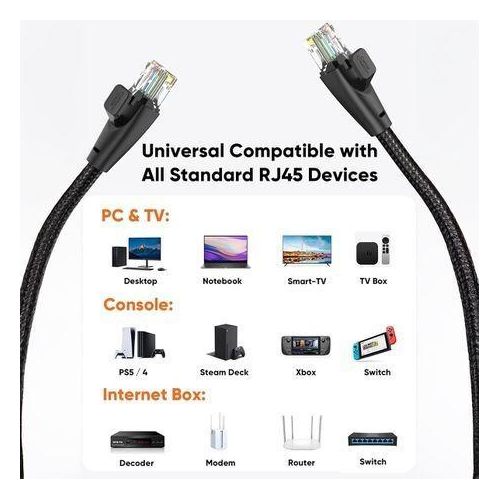 product_image_name-LASA-Câble Ethernet Cat6 RJ45 tressé, cordon LAN mâle-à-mâle de 2M-4
