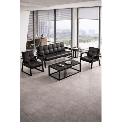 product_image_name-Generic-Ensemble de canapés de bureau modernes en cuir pour salle d'attente (1+1+3)-1