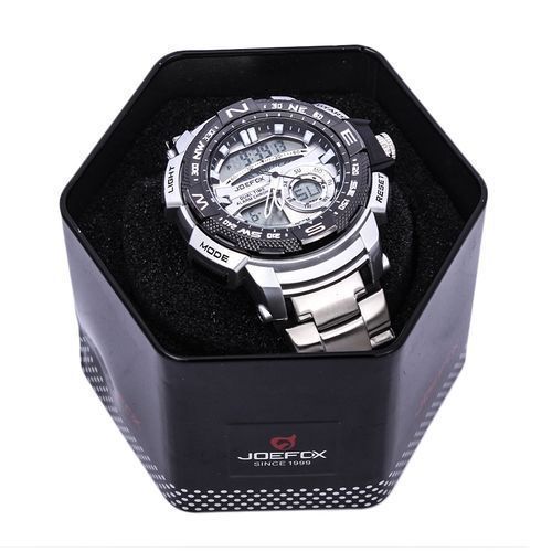 Joefox Montre Homme Cadran Rond - Argent - image 4
