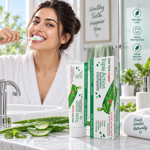 Generic  Dentifrice Aloe Vera Triple Action - 3 tubes - image 3