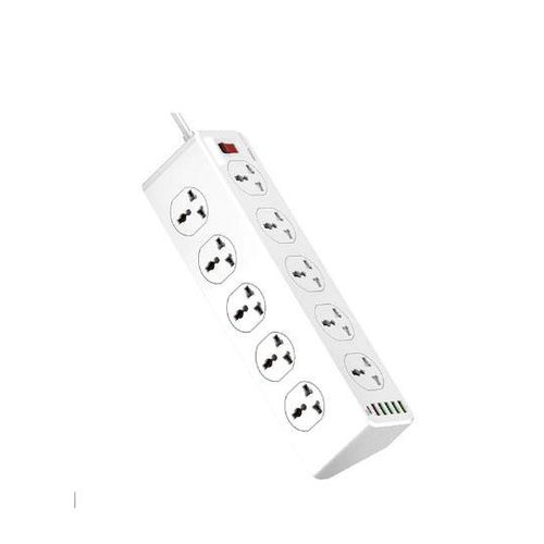 product_image_name-Leadder-Multiprises 2500W/Rallonge - Prises 10 Ports Interrupteur, 5 Ports USB, 1 Port Type-C-1