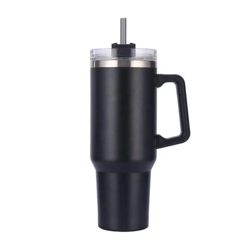 Generic Gobelet Isotherme Grand Format – Mug Thermos avec Paille & Poignée