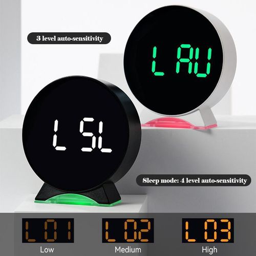 product_image_name-Generic-Horloge LED Multifonction - Calendrier & Mémoire - Design Moderne-3