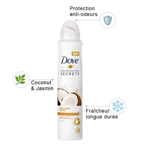 Dove Deo 250ml Coconut & Jasmin - image 2