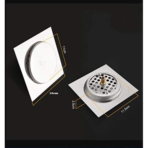 product_image_name-Generic-Siphon De Sol En Acier Inoxydable Petit - 10x10cm-4