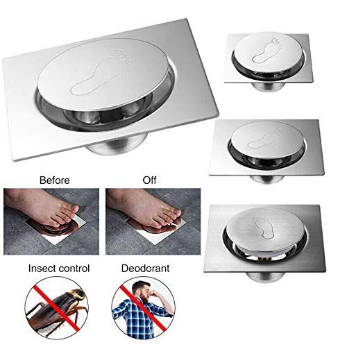 product_image_name-Generic-Siphon De Sol En Acier Inoxydable Petit - 10x10cm-5