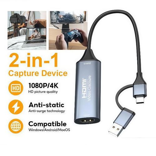 Generic Carte d'acquisition vidéo HDMI vers USB 3.0, 4K pour streaming OBS jeu