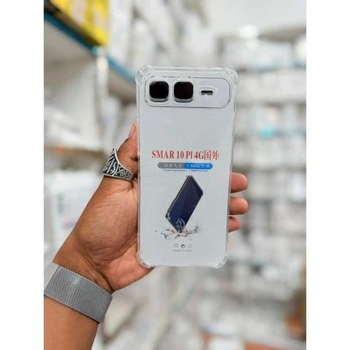 product_image_name-Generic-Coque transparente Infinix Smart 10 plus avec 2 antichocs - Transparent-1