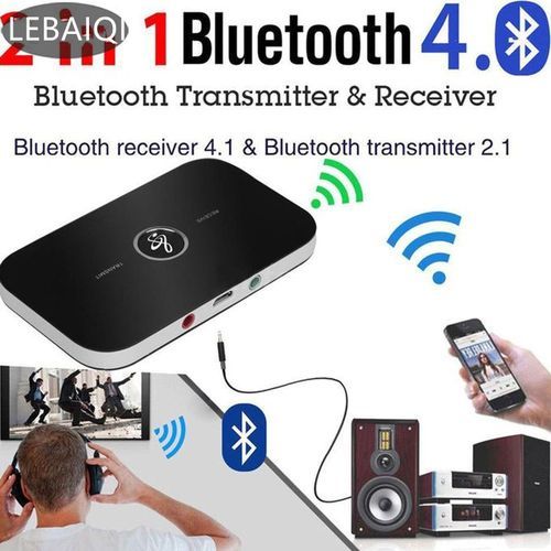 2 en 1 Emetteur Transmetteur et récepteur Bluetooth, Adaptateur Bluetooth  HiFi pour Stéréo Domestique,TV/Smartphone/Tablette/Ordinateur Portable vers