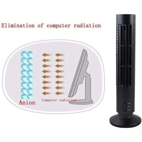 product_image_name-Generic-Mini Ventilateur Sans Pales Pour Climatiseur Tour USB - Noir-3