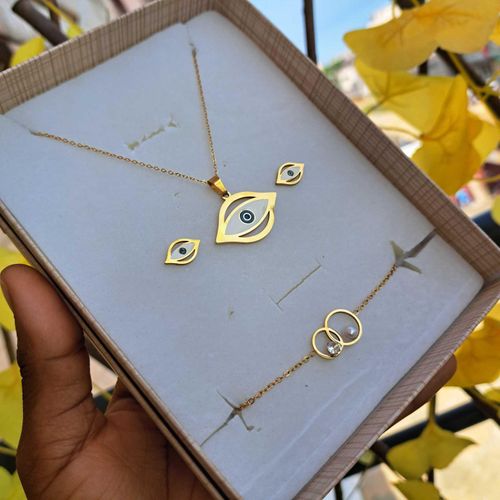 product_image_name-Fashion-Bijoux chaîne femme fatima doré 3en1 chaîne bracelet pendentif ensemble bijoux accessoire femme inox luxe mode stylé femme cadeau femme coffret cadeau anniversaire femme fête mere Saint Valentin Mariage amour cœur -3