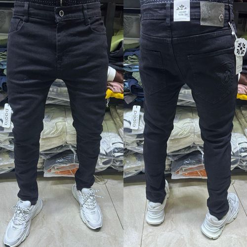 Generic Pantalon jeans pour homme - Noir