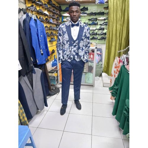 Generic Costume Homme 3 Pieces Bleu Prix pas cher Jumia CI
