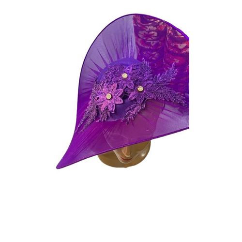 product_image_name-Fashion-Coiffe pour Femme Emirate - Foulard de Tête Pré-noué - Style Turban Chic - Violet-2