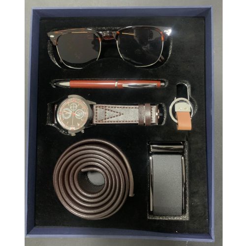 product_image_name-Fashion-Coffret Cadeau "Accessoires Prestige" – Montre , Ceinture Cuir & Lunettes Tendance-2
