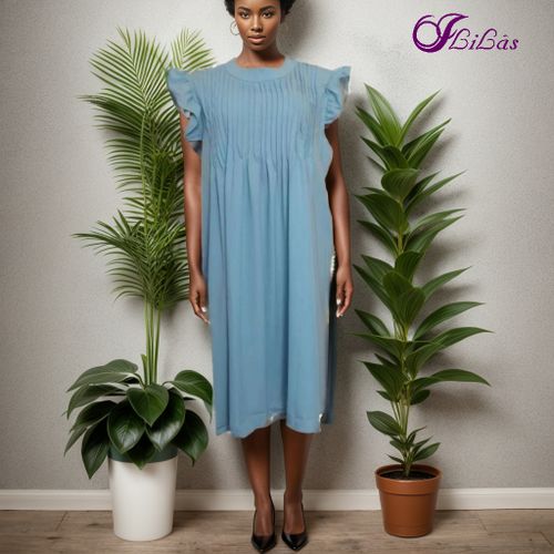 Lilas Jupe moyenne taille jupe grande ourlee pour femme version style simple couleur unie taille uniforme bleu Prix pas cher Jumia CI