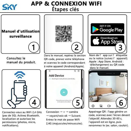 Generic Caméra-ampoule 4K Ultra HD for sécurité maison, personnes âgées, animaux. - image 8