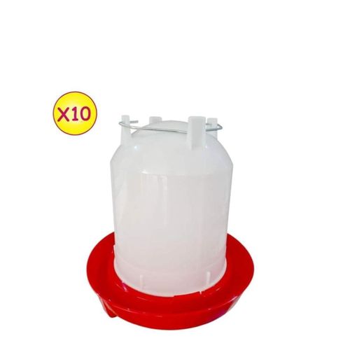 Generic Abreuvoir 6 Litres pour Volailles lot de 10