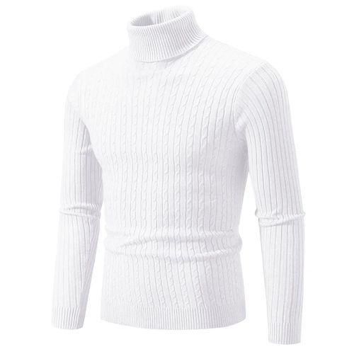 Fashion PULL-OVER Parisien Col Enroulé Blanc - image 2