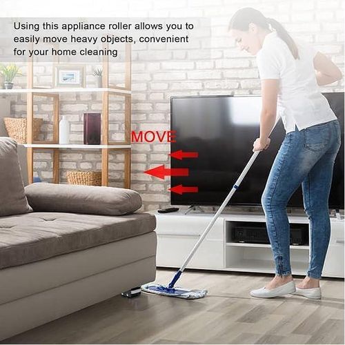 Generic Support Mobile Télescopique Long 2 Pièces - Compatible Machine Laver / Réfrigérateur - image 5
