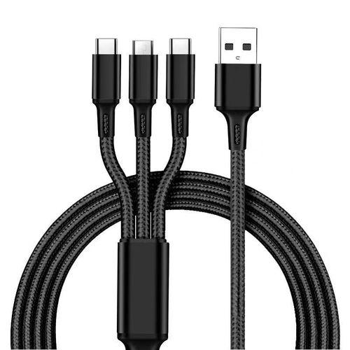 product_image_name-Generic-Câble De Charge Universel - 3 En 1 - -Noir-1