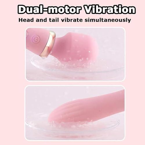 product_image_name-Generic-3-in-1 Heating Vibrator  Wand Massage Toy for Female  10 speed Dual Stimulation Vibrator with Lingerie Free Gift-3
