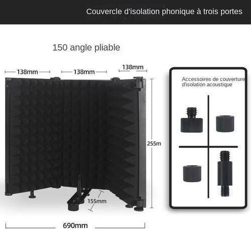 Generic Bouclier D'isolation De Microphone Pliable - image 2