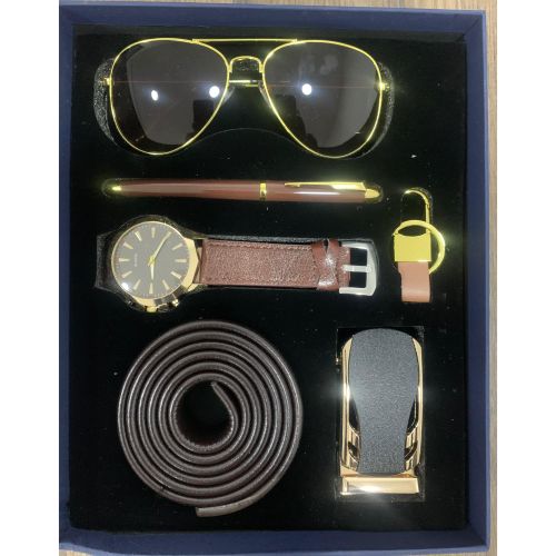 product_image_name-Fashion-Coffret Cadeau "L'Équipement Complet" – Montre Chrono, Ceinture Automatique & Lunettes Aviateur-1